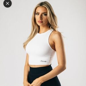 Alphalete ultra soft cropped tank size large